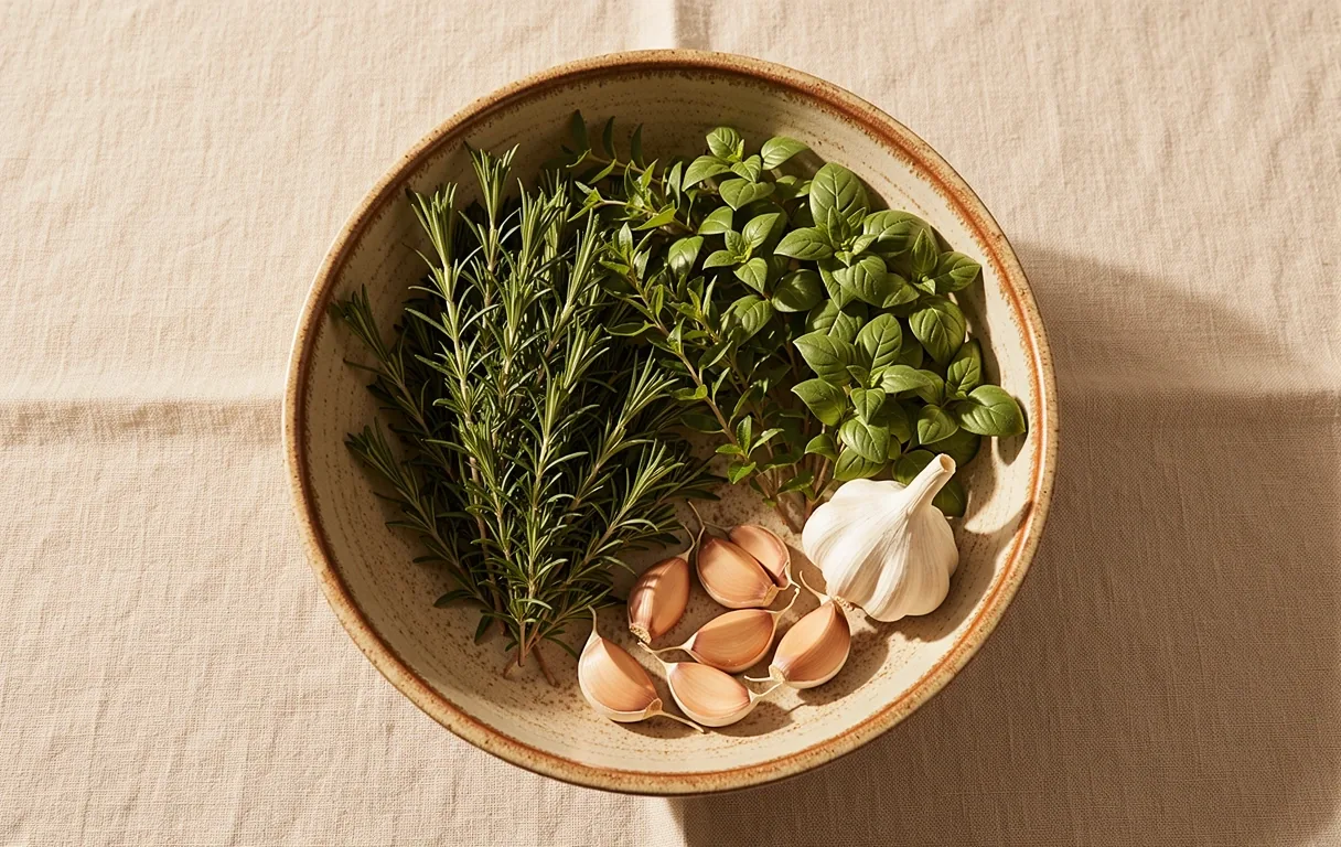 Ingredientes naturales mediterráneos