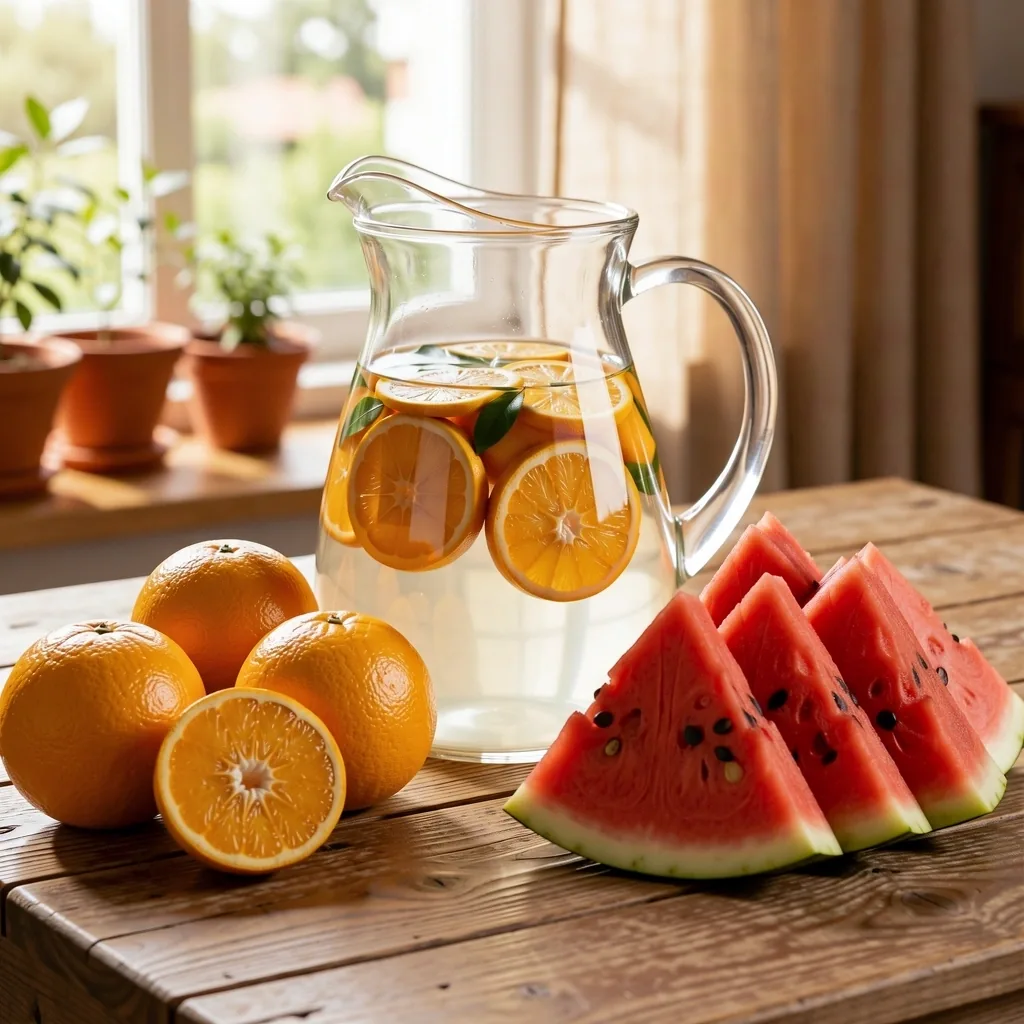 Hidratación y Frutas